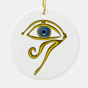 BLUE TALISMAN ,White Ceramic Tree Decoration