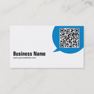 Blue Talk Bubble Journalist Business Card