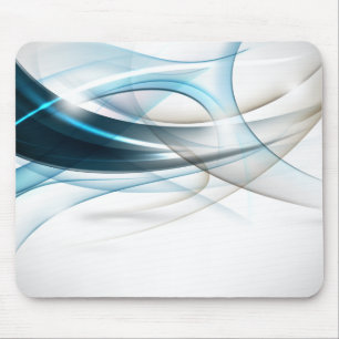 Blue-Tan Waves Mousepad