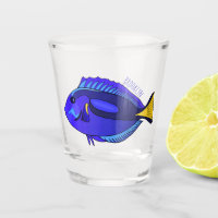 Blue tang fish cartoon illustration