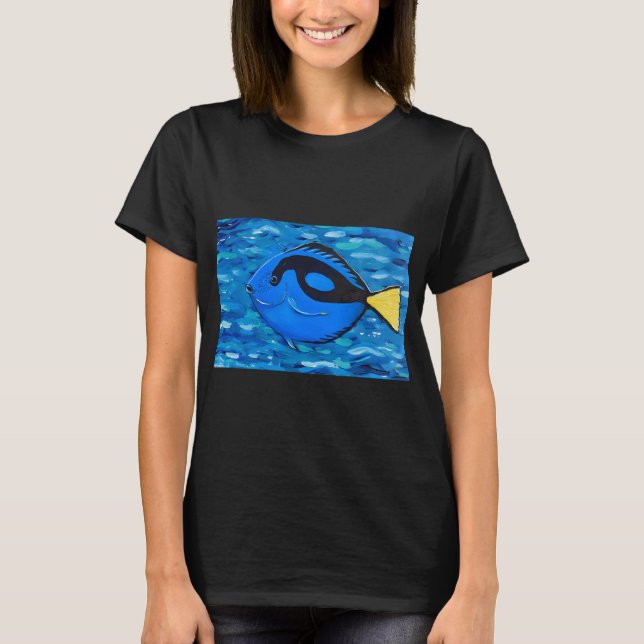 Blue Tang Painting T-Shirt (Front)