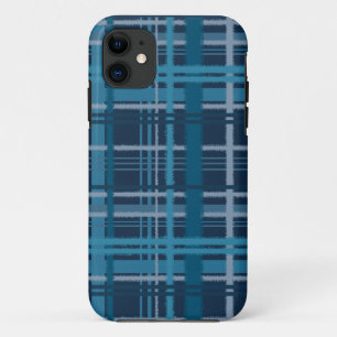 blue tartan Case-Mate iPhone case