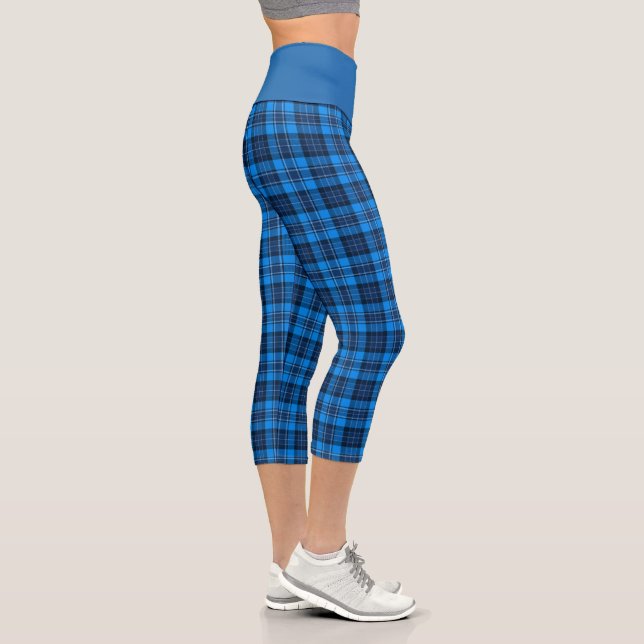 Blue Tartan Plad Capris (Right)