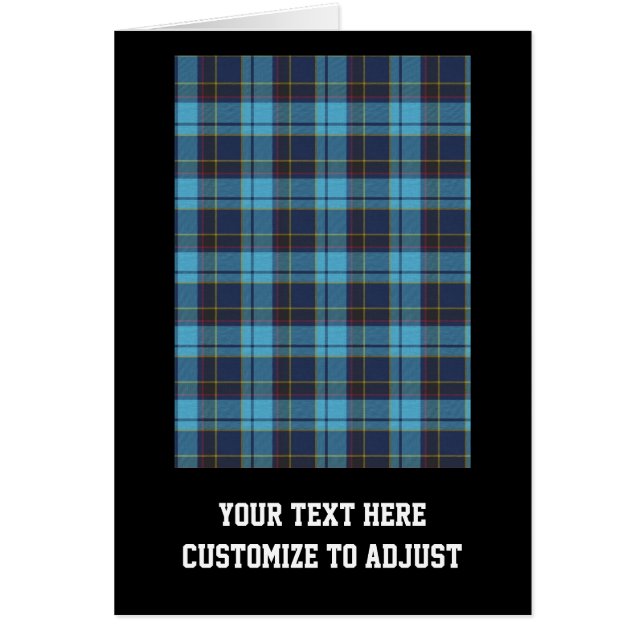 Blue tartan plaid (Front)