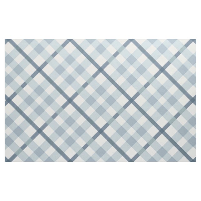 Blue Tartan Plaid Scottish Clan Pattern Fabric (Yard)