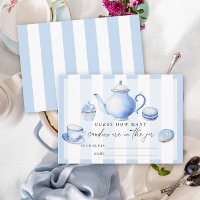 Blue Tea Party Guess how many candies