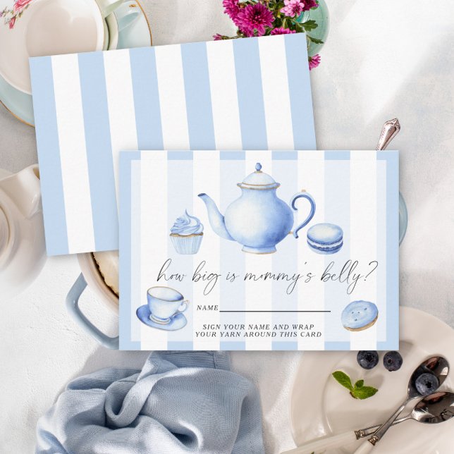 Blue Tea Party How big is mummy's belly  Enclosure Card (Creator Uploaded)