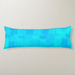Blue Teal Abstract Pattern Body Cushion