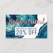 Blue Teal Agate Geode Stone Rose Gold Referral