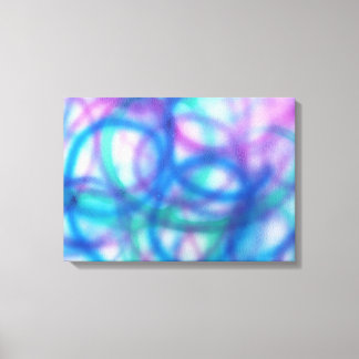 Blue, Teal and Purple Pattern. Canvas Print