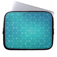 Blue Teal DNA Pattern