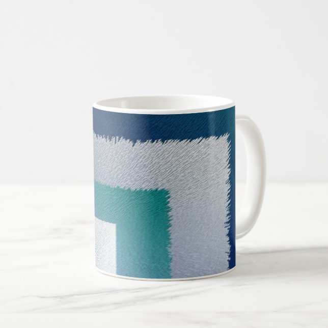 blue teal grey ex pastel coffee mug (Front Right)