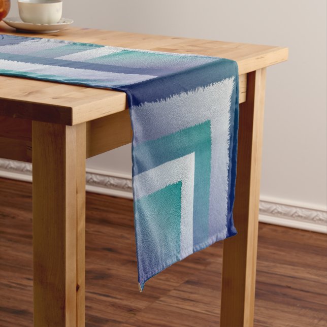 blue teal grey ex pastel medium table runner (In Situ)