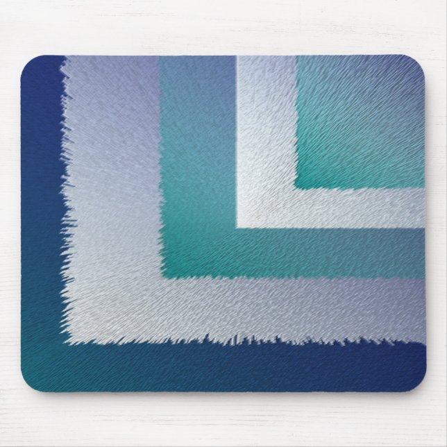 blue teal grey ex pastel mouse pad (Front)