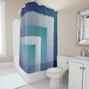 blue teal grey ex pastel shower curtain