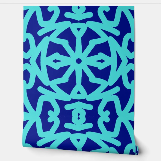 Blue& teal "Ratti_Creative_Arts" wallpaper Wallp (Unrolling)