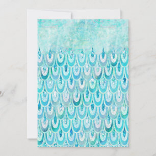 Blue Teal Shiny Mermaid Scales Fish Scales