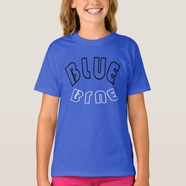 Blue Team Cheer stand ,leading Squad - sport Day  T-Shirt (Front)