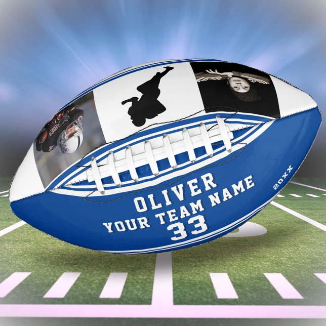Blue Team Name Player Number 2 Photo Football (Creator Uploaded)