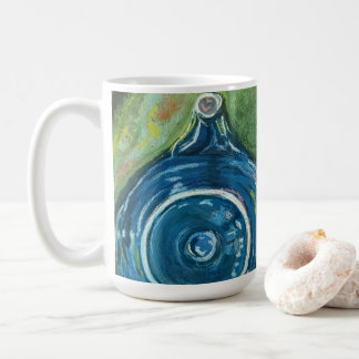 Blue Teapot and Chai Artwork Coffee Mug