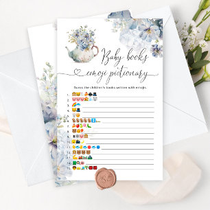 Blue teapot childrens books emoji pictionary game