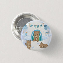 Blue Teddy Bear Baby Shower 