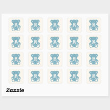 blue teddy bear baby shower