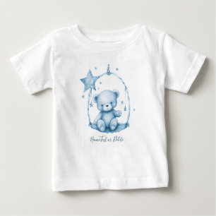 Blue Teddy Bear Baby T-Shirt