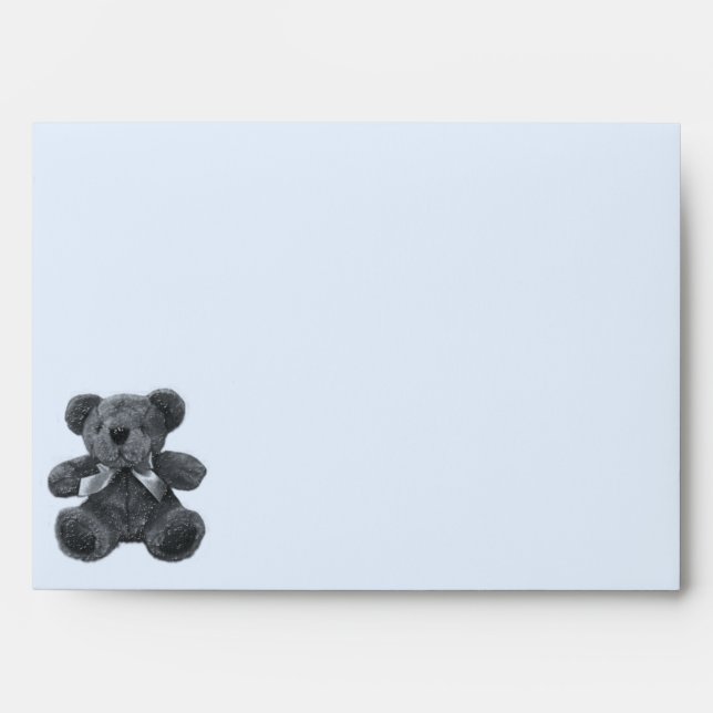 Blue Teddy Bear Envelopes (Front)