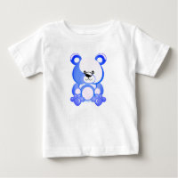 Blue teddy bear, plush toy, drawing