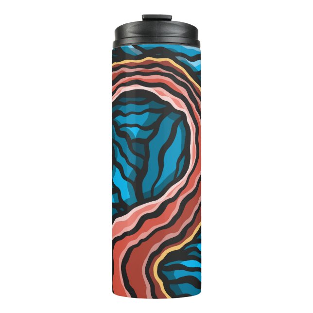Blue Tentacle Thermal Tumbler (Front)