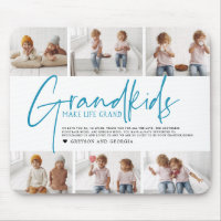 Blue Text | Grandkids Make Life Grand Photo