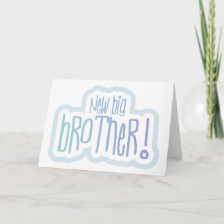 Blue Text New Big Brother Card