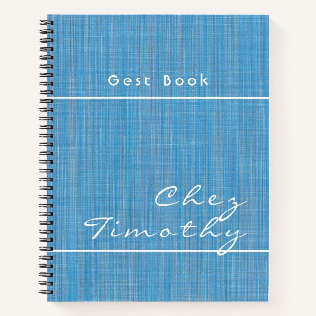 Blue Texture Notebook (Front)