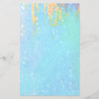 Blue Textured Background with Tiny White Hearts