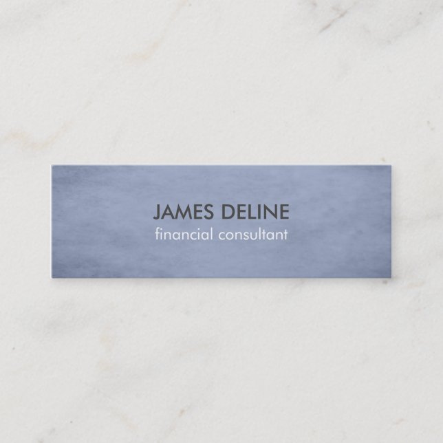 Blue Textured Consultant Business Card (Front)