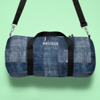 Blue Textured Denim Fabric Pattern Personalised