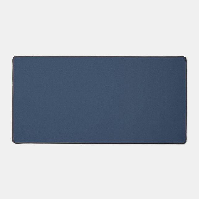 Blue Textured Desk Mat for Comfort and Style (Front)