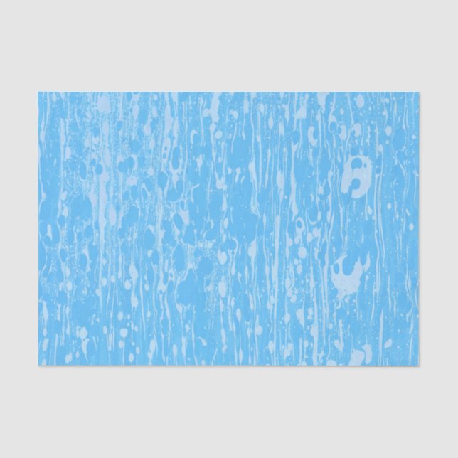 Blue Textured Print Tissue Paper (Front)