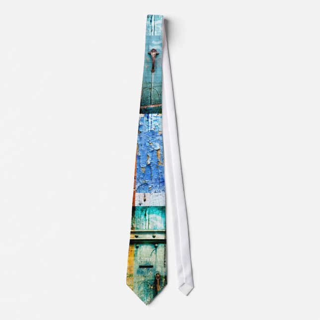 blue textures by jack lloyd tie (Front)