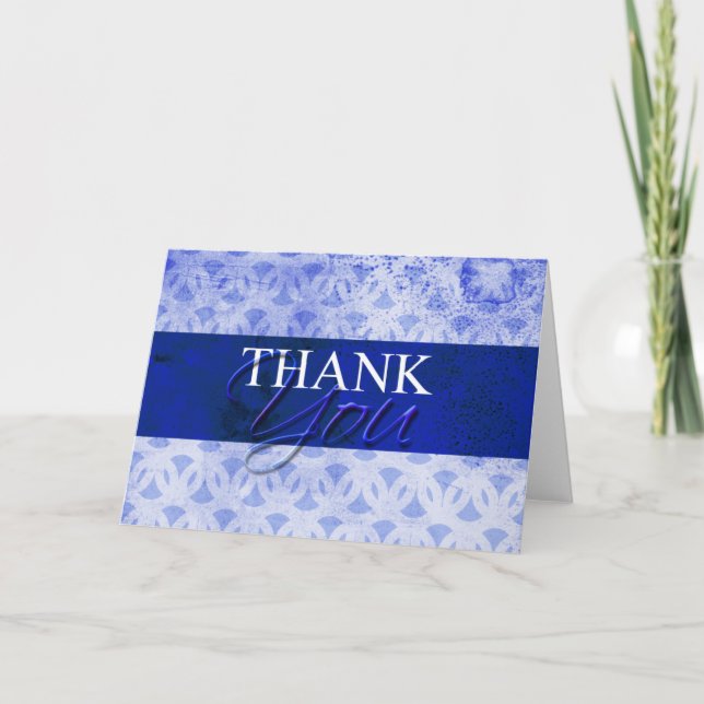Blue Thank You Cards (Front)