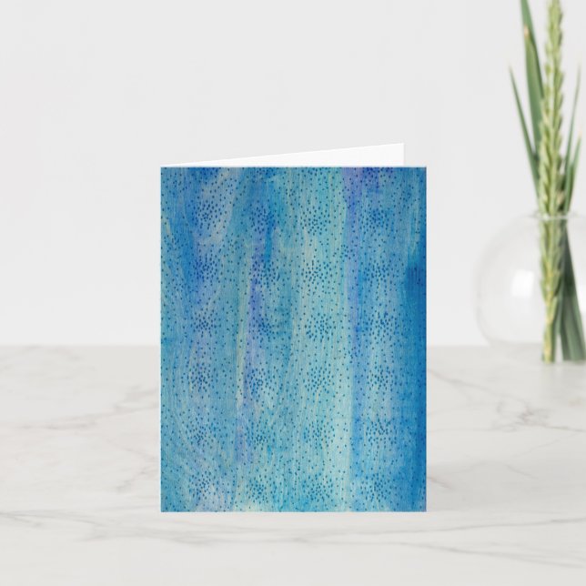 Blue Thank You Note Card (Front)