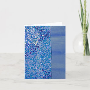 Blue Thank You Note Card
