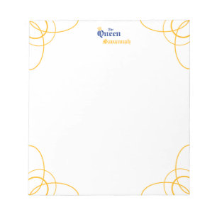 Blue The Queen Notepad