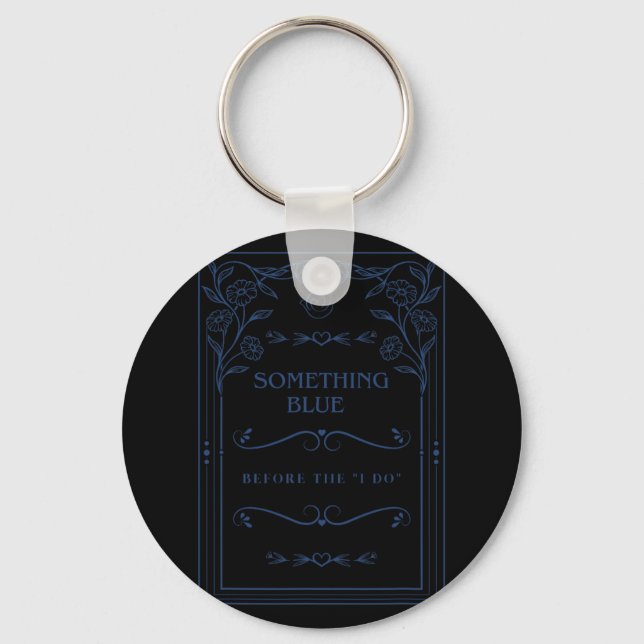 Blue Theme Bach Hen Party Matching Bride Wedding S Key Ring (Front)