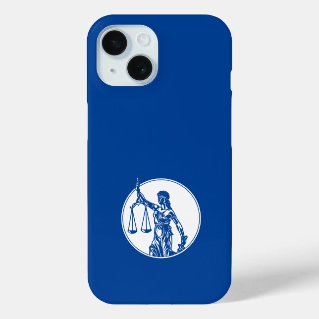 Blue Themis | Temida Case-Mate iPhone Case (Back)