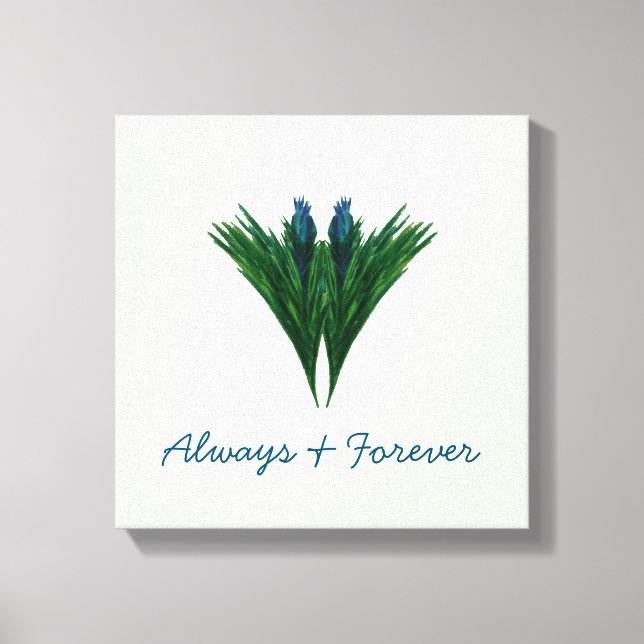 Blue Thistle - Always & Forever - Canvas (Front)
