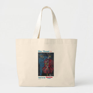 Blue Thread Suits Large Tote Bag