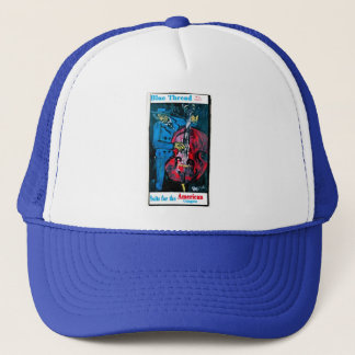 BLUE THREAD TRUCKER HAT