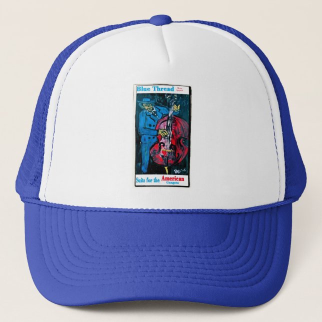 BLUE THREAD TRUCKER HAT (Front)